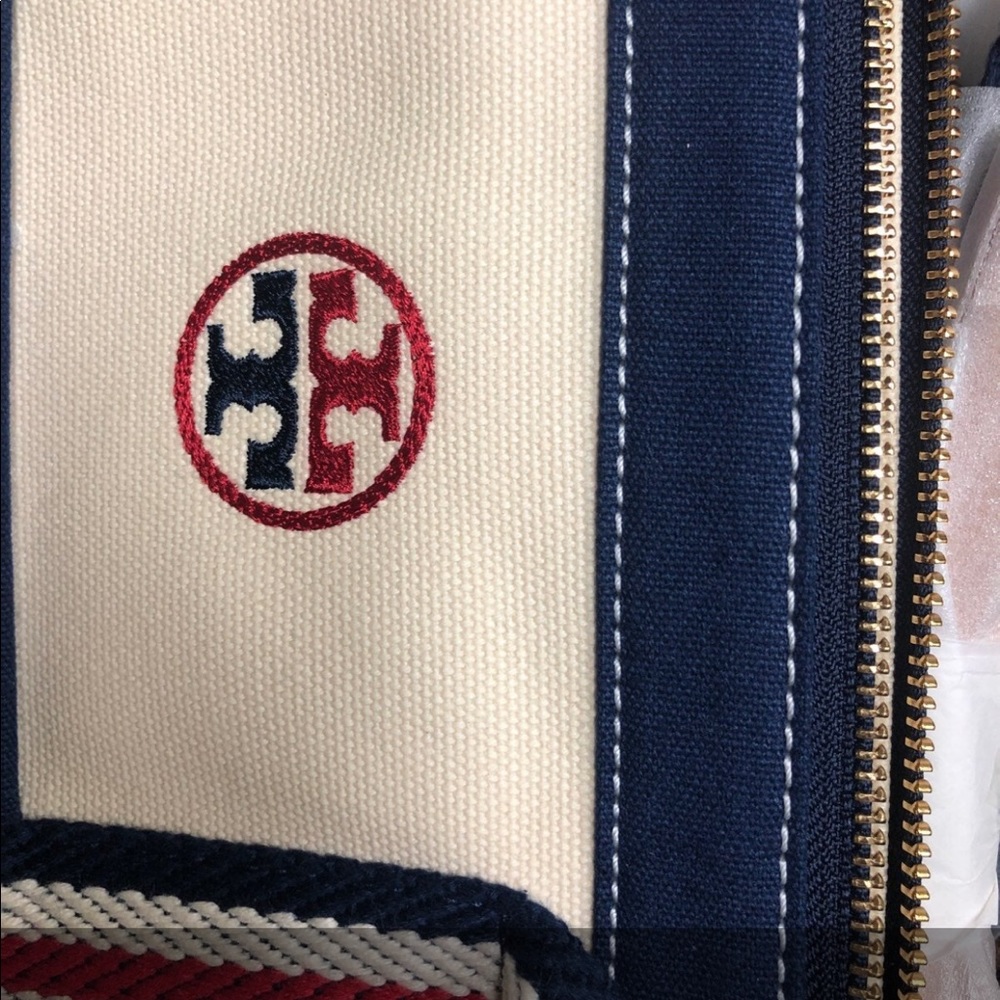 Authentic Tory Burch Canvas Tote